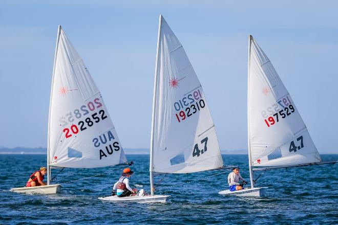 SPS Junior Series Laser Radial and 4.7s on Nelson Bay - Sail Port Stephens’ junior one-sail series © Saltwater Images